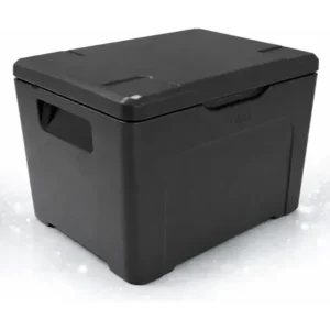 Caixa térmica 120litros preta para produtos gelado e quente. preto