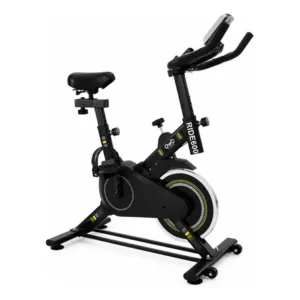 Bicicleta ergométrica owo fitness roda de inércia 7kg para casa, com painel digital preto