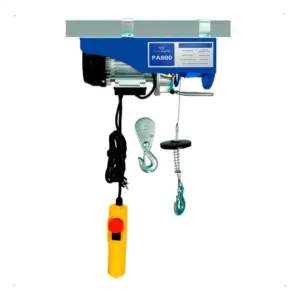 Talha guincho elétrica 400 a 800kg elevação 12m king no azul 220v