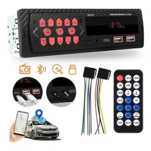 Auto radio mp3 1din automotivo bluetooth 5.0 usb pen drive cartão tf fm aux saída rca 4x45w