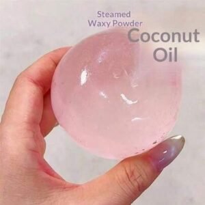 1pc random color soft squishy slow rebound malt powder blue crystal big apple squeeze toy, super large fluid cheese ball1pc ball