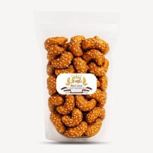 Castanha de caju caramelizada com mel e gergelim 500g/1kg [com atm] - indústria rei das castanhas