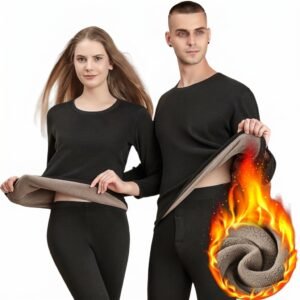 Conjunto segunda pele térmica flanelado frio intenso preto proteção uv+50 masculino feminino unissex