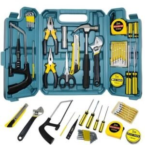 Kit caixa 27 ferramentas embralumi profissional c/ maleta multiuso fenda philips
