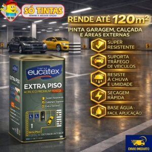 Tinta eucatex extra piso premium 18 litros super resistente alto rendimento