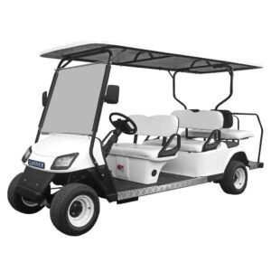 Carrinho de golfe para transporte 6 lugares elétrico eficiente