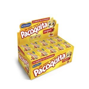 Paçoquita quadrada embalada display de 1kg com 50 unidades 20g