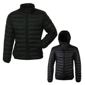Jaqueta puffer bobojaco corta vento nylon frio reforçada motoqueiro bombojaco