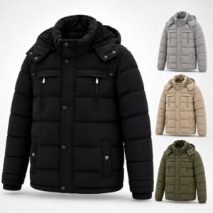 Jaqueta bobojaco forrada peluciada inverno neve impermeável com punho casaco plus size
