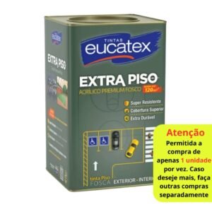Tinta acrilica eucatex premium extra piso lata 18lts- cores