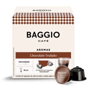 Baggio café cápsulas aroma chocolate trufado compatível com máquinas dolce gusto 10