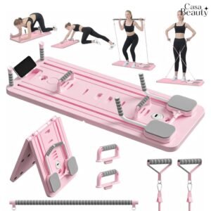 Prancha multifuncional 9 em 1 para pilates e abdominal, treino completo, dobrável portátil casa beauty