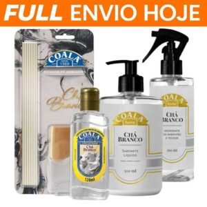 Kit coala chá branco difusor odorizador de ambiente aromatizador spray sabonete koala