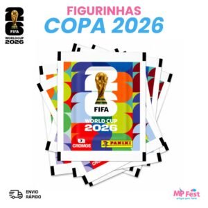Kit 14 figurinhas copa do mundo 2026 oficial panini - 2 envelopes lacrados