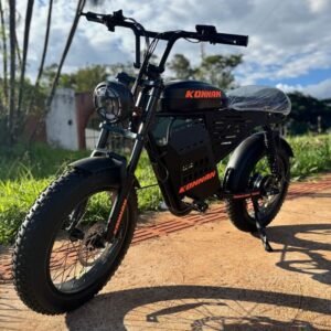 Bicicleta elétrica aro 20 konnan thunder 750w 48v 18.2ah suspensão d/t freio hidráulico 7v