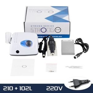 Micro motor strong 210 40.000rpm 65w vire com a chave para 110v / 220v