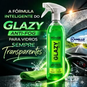 Glazy anti fog 500ml embacante vonixx limpa vidros