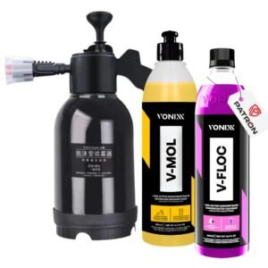 Kit snow foam 2l + v-mol v-floc vonixx shampoo automotivo espuma lavagem carro