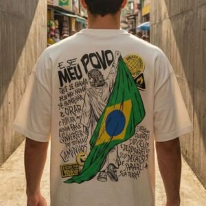 [camiseta premium em algodão puro]gxg camiseta brasil pátria jesus patriotas algodao estampada versículo gospel casual