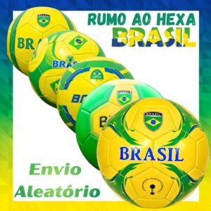 Bola futebol copa brasil inafantil rumo ao hexa tamnho n2 e n3 costurada acabamento premium 2026