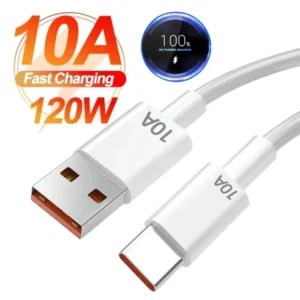 10a 120w tipo c usb cabo de carga super rápida para huawei companheiro 60 nova 9 xiaomi 13 honra redmi poco oppo realme carregamento rápido