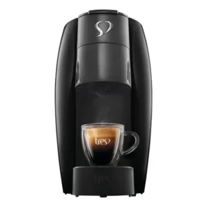 Cafeteira tres corações lov automática preta-brilhante cor preto brilhante 220v