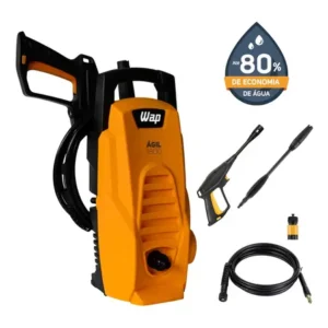 Lavadora de alta pressão 1400w 1300psi 300l/h wap ágil 1800