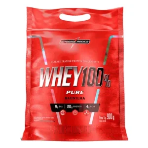 Whey 100% pure baunilha 900g integralmedica - proteína concentrada para crescimento e definição muscular