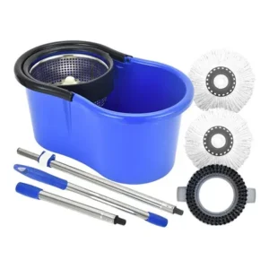 Perfect mop inox 360 pro balde giratório microfibra limpeza 12l