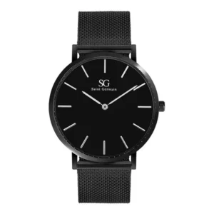 Relógio masculino preto saint germain houston full black 40mm fundo