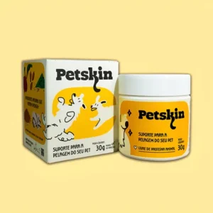 Petskin - suplemento vitamínico para dermatite em cães/gatos