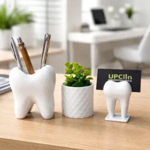 Decoração kit odontologia porta caneta cartão consultório