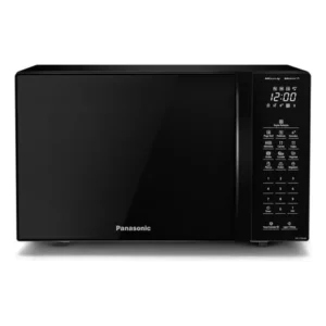 Microondas panasonic nn-st66nbru black glass 34l dupla refeição
