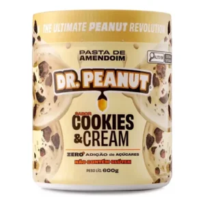 Pasta de amendoim dr. peanut sabor cookies & cream 600g