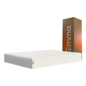 Colchão casal emma one plus 138x188cm, 3 camadas de espuma, embalado à vácuo, respirável