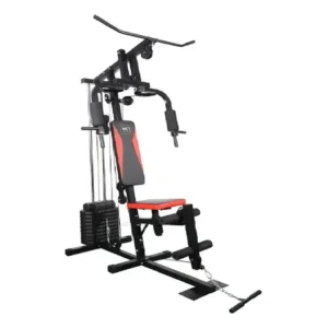 Estação de musculação 45kg wct fitness cor da estrutura preto do estofamento e vermelho