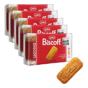 Kit 80 biscoitos lotus biscoff speculoos caramelizado com canela