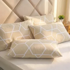 Kit 4 fronhas avulsas estampadas 100% algodão malha com zíper 50x70cm toque macio anti bolinha não encolhe fronha para travesseiro modelo 9 cozzilar