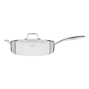 Frigideira tramontina inox c/ tampa corpo triplo grano 30cm
