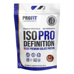 Whey protein iso pro definition refil 1,8kg chocolate-profit sabor chocolate