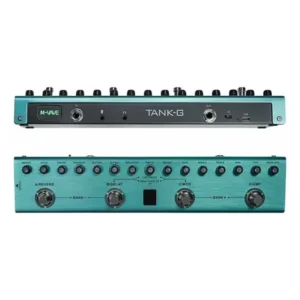 Pedaleira m-vave tank-g pedal de guitarra cor verde-claro