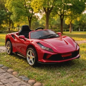 Carrinho elétrico com controle remoto ferrari vermelha
