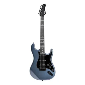 Guitarra elétrica tagima sixmart com efeitos cor silver material do diapasão purple heart orientação da mão destro