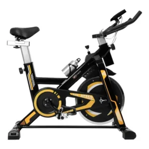 Bicicleta spinning com roda de inércia 13kg wct fitness cor preto