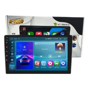 Central multimidia h-tech ht-9864ca 9pol 4gb 64gb octacore carplay e android qled