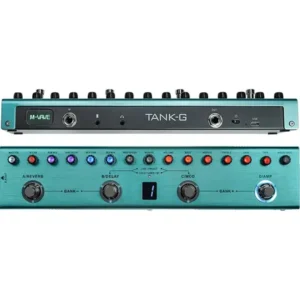 Pedaleira multiefeito m-vave tank-g p/ guitarra bluetooth c/ 36 presets