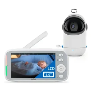 Babá eletrônica sem fio taktark bm813 com câmera voltagem -branco