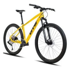 Bicicleta aro 29 gts feel avax 12v freio a disco hidráulico cor amarelo tamanho do quadro 17