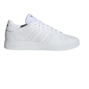 Tênis casual masculino advantage base 2.0 adidas branco nuvem/branco nuvem/verde universitário liso 38 br
