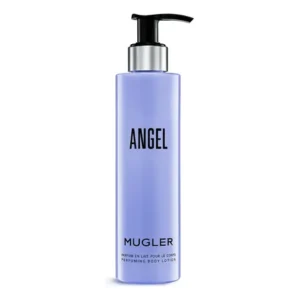Creme corporal perfumado hidratante de nutrição profunda que combate o ressecamento com manteiga karité, mugler angel, 200ml